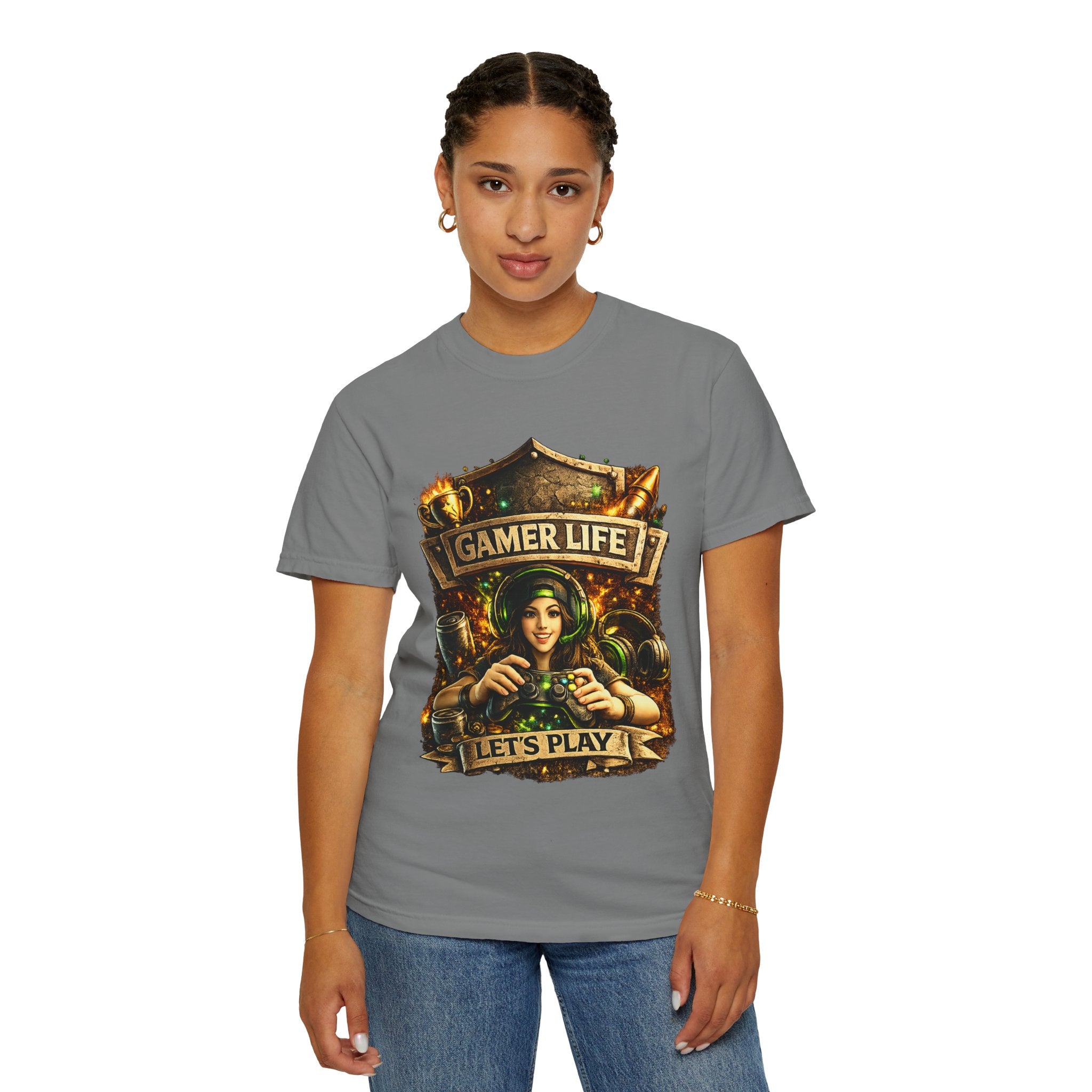 Gamer Life T-Shirt — "Let's Play" Retro Gaming Graphic Tee