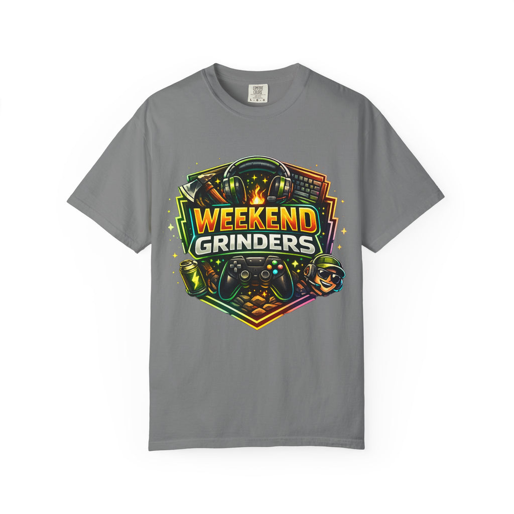 Weekend Grinders T-Shirt — Retro Gaming Controller Gamer Tee