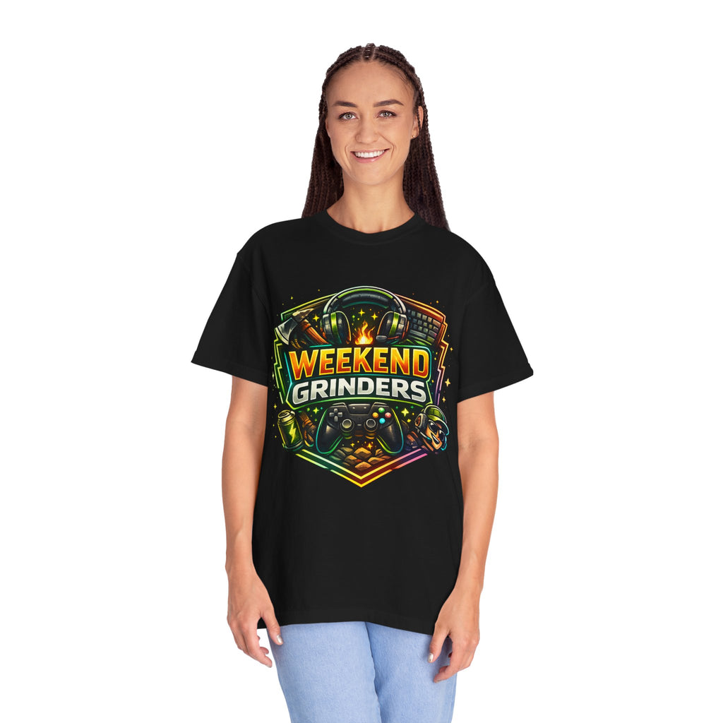 Weekend Grinders T-Shirt — Retro Gaming Controller Gamer Tee