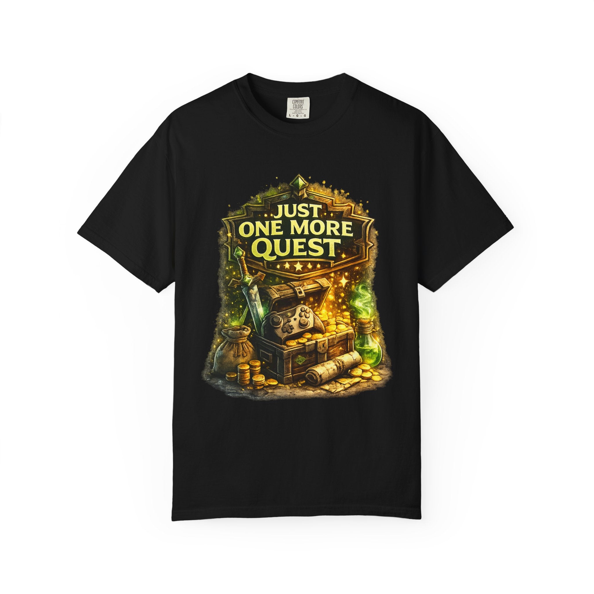Just One More Quest T-Shirt — RPG Gamer Graphic Tee