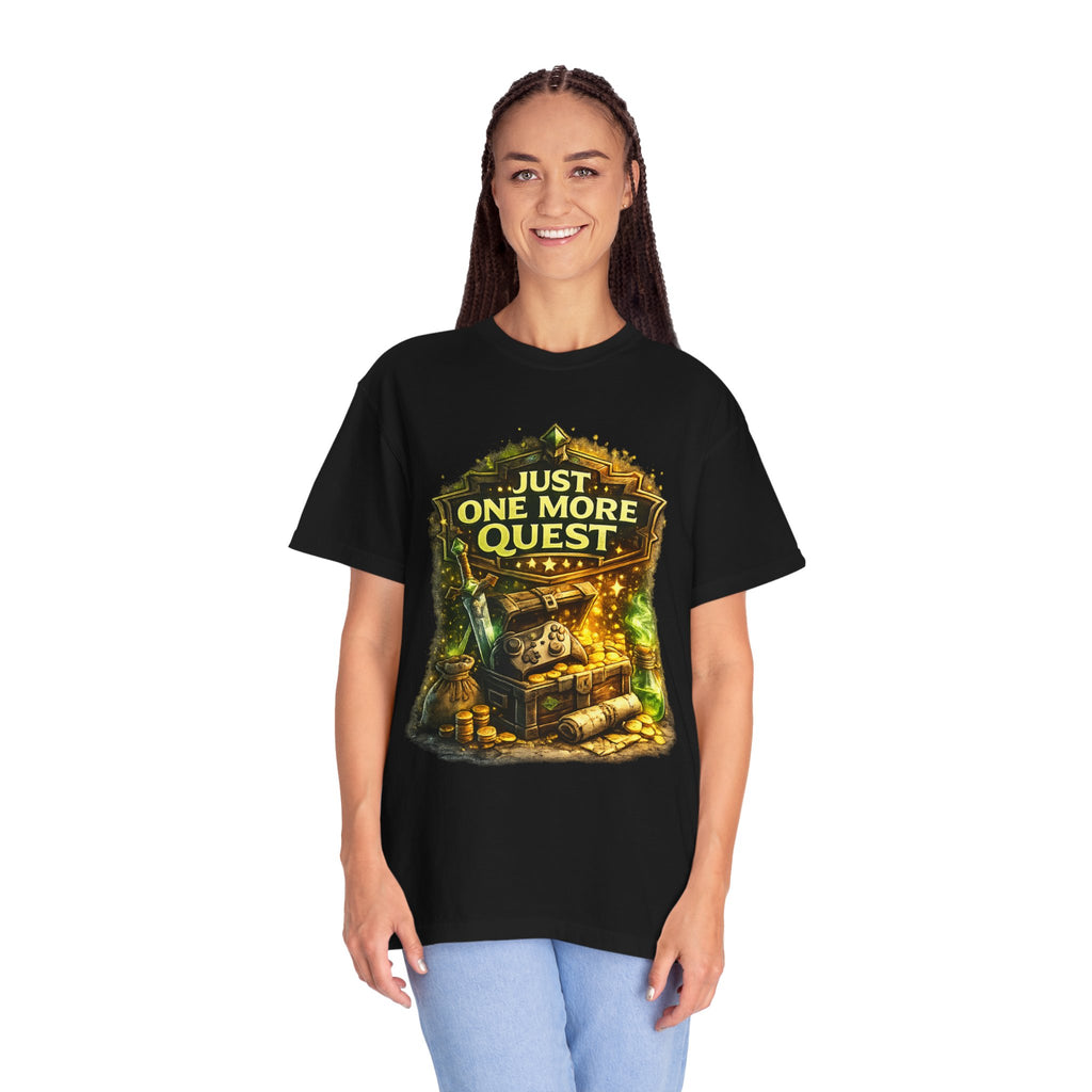 Just One More Quest T-Shirt — RPG Gamer Graphic Tee