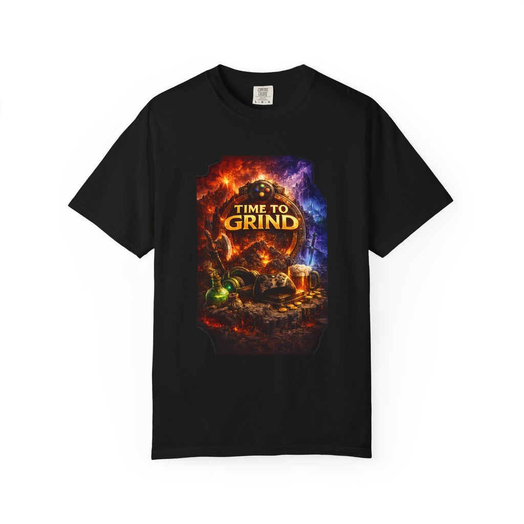 Time to Grind T-Shirt — Fantasy RPG Gaming Tee