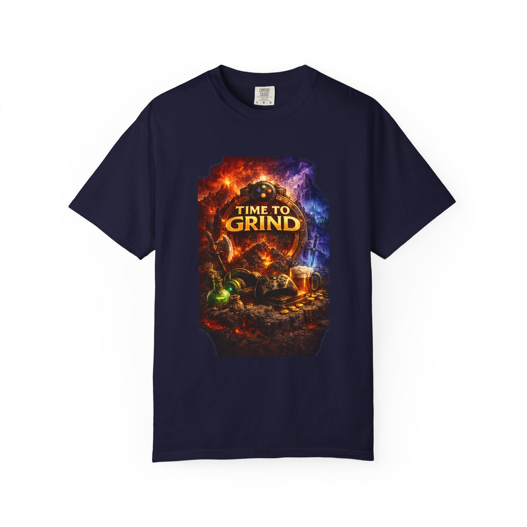 Time to Grind T-Shirt — Fantasy RPG Gaming Tee