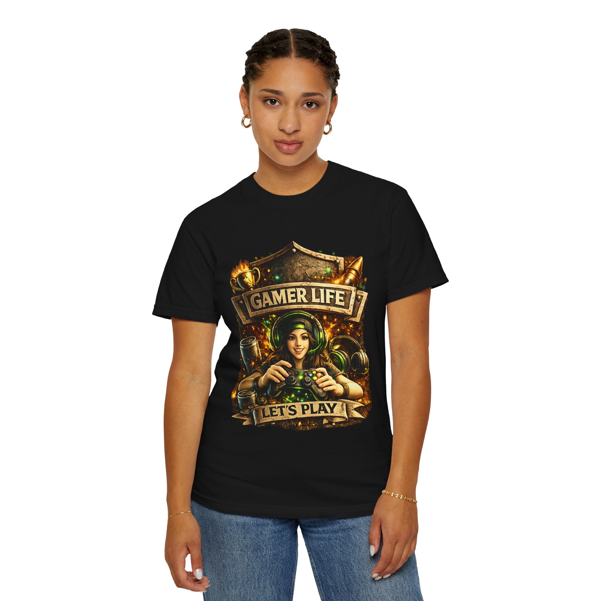 Gamer Life T-Shirt — "Let's Play" Retro Gaming Graphic Tee