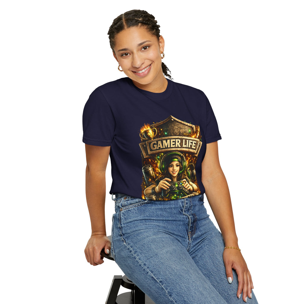 Gamer Life T-Shirt — "Let's Play" Retro Gaming Graphic Tee