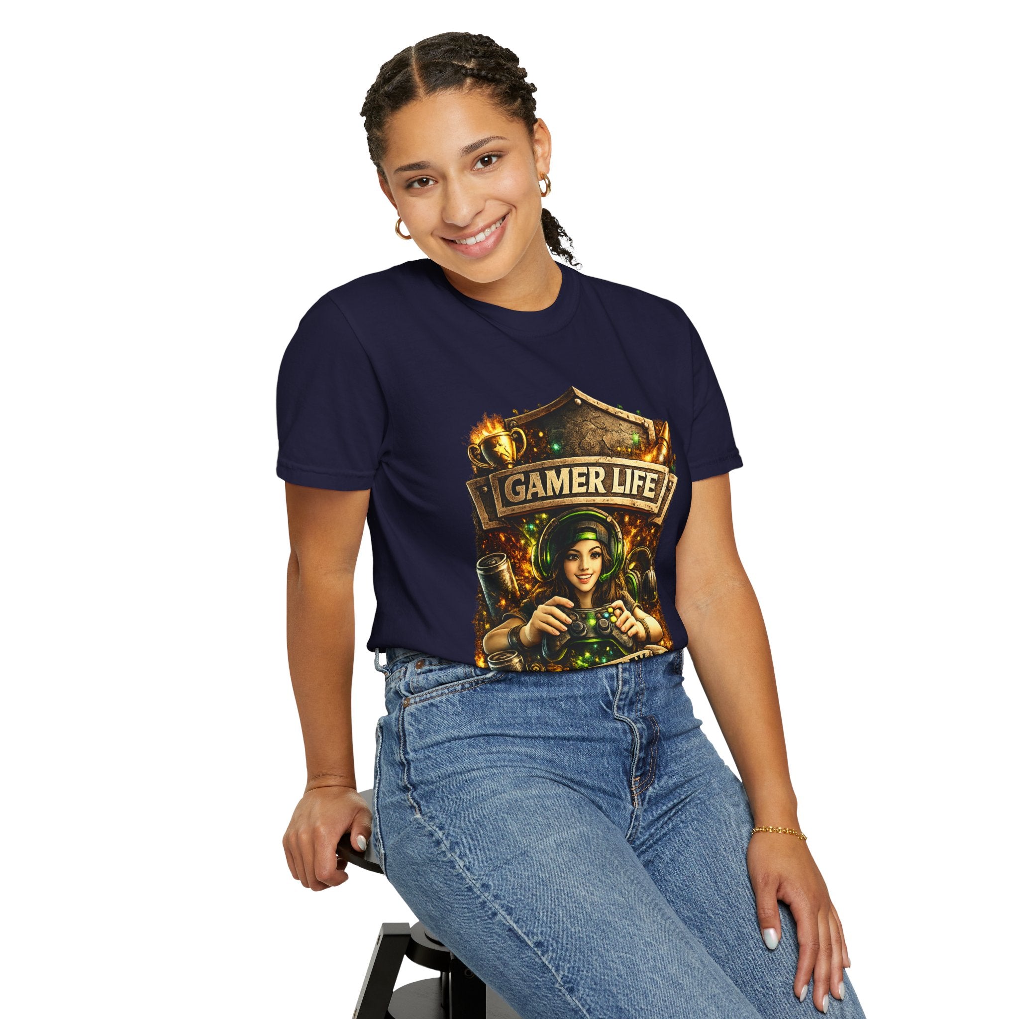 Gamer Life T-Shirt — "Let's Play" Retro Gaming Graphic Tee