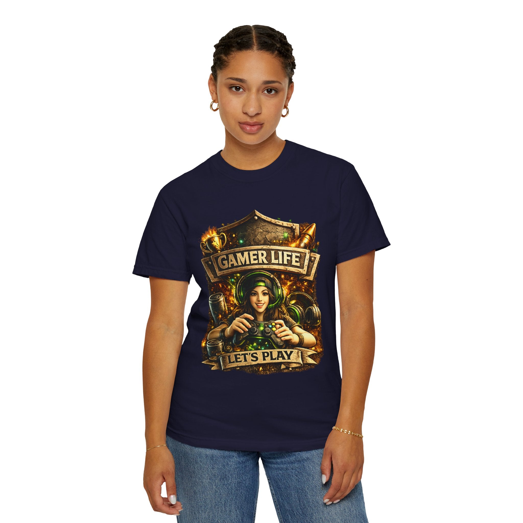 Gamer Life T-Shirt — "Let's Play" Retro Gaming Graphic Tee