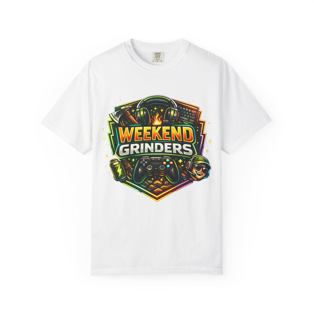 Weekend Grinders T-Shirt — Retro Gaming Controller Gamer Tee