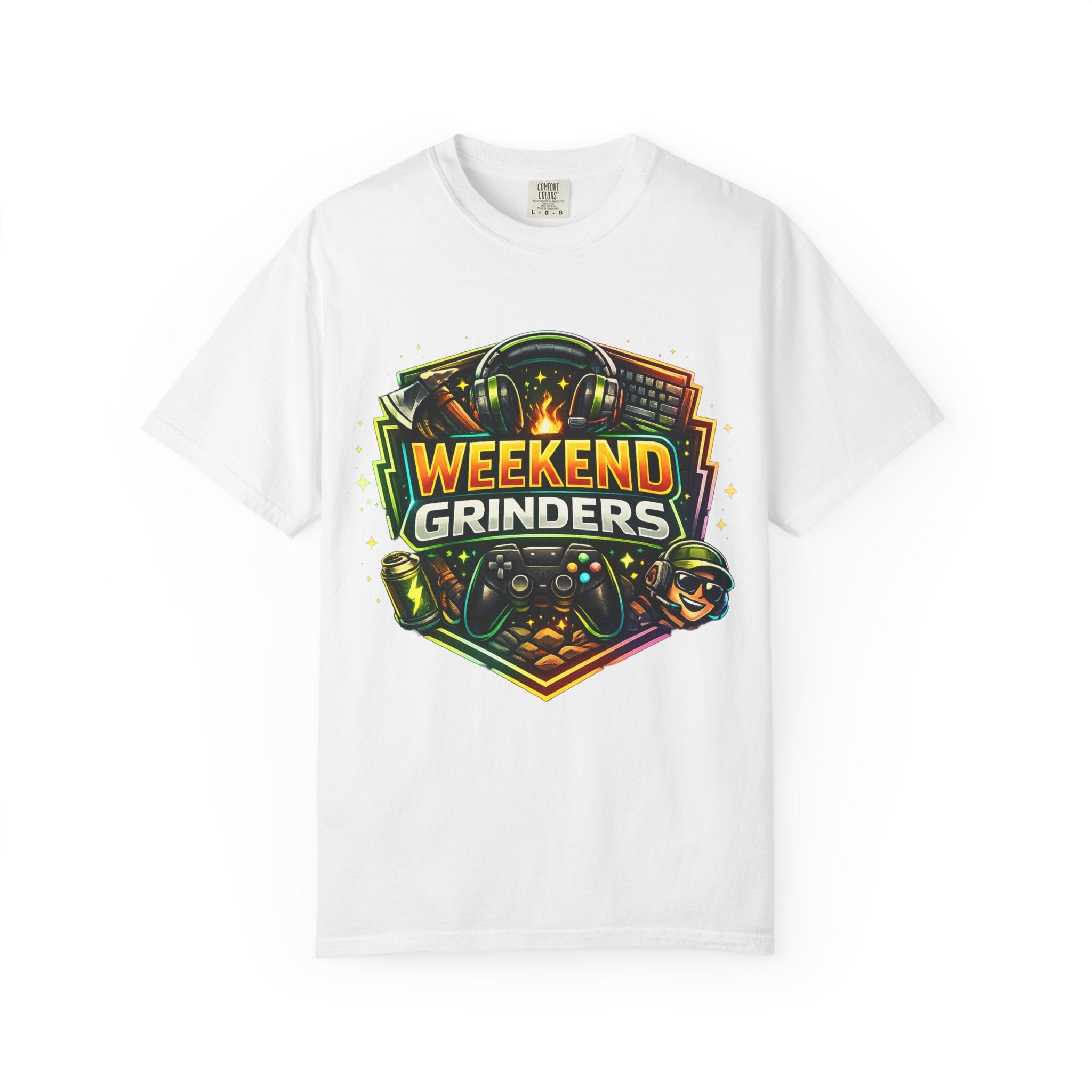 Weekend Grinders T-Shirt — Retro Gaming Controller Gamer Tee