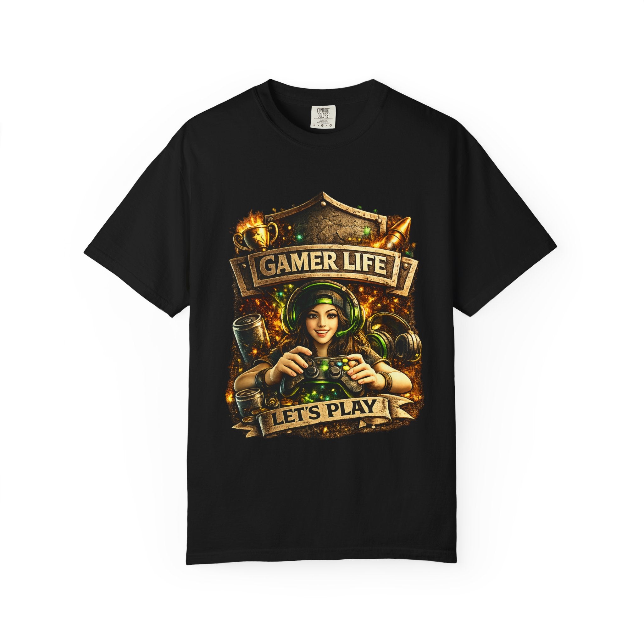 Gamer Life T-Shirt — "Let's Play" Retro Gaming Graphic Tee