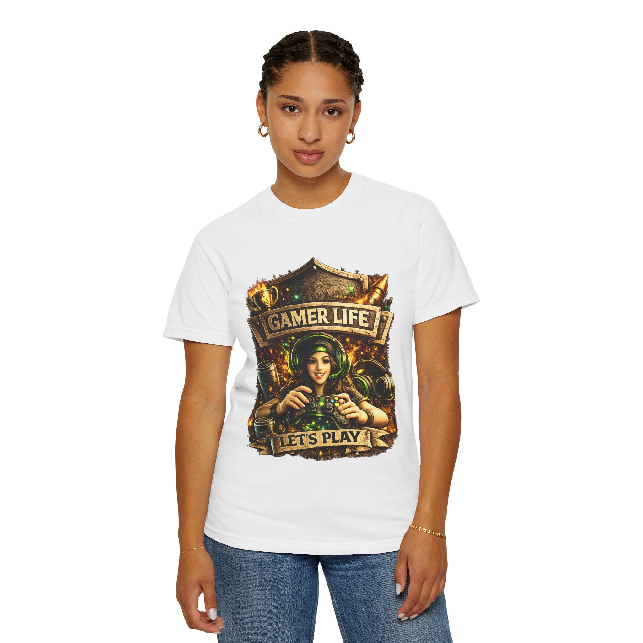 Gamer Life T-Shirt — "Let's Play" Retro Gaming Graphic Tee