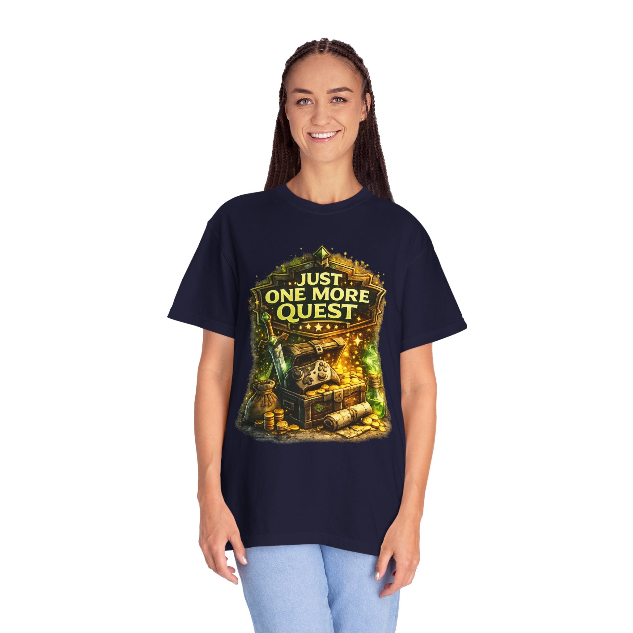 Just One More Quest T-Shirt — RPG Gamer Graphic Tee
