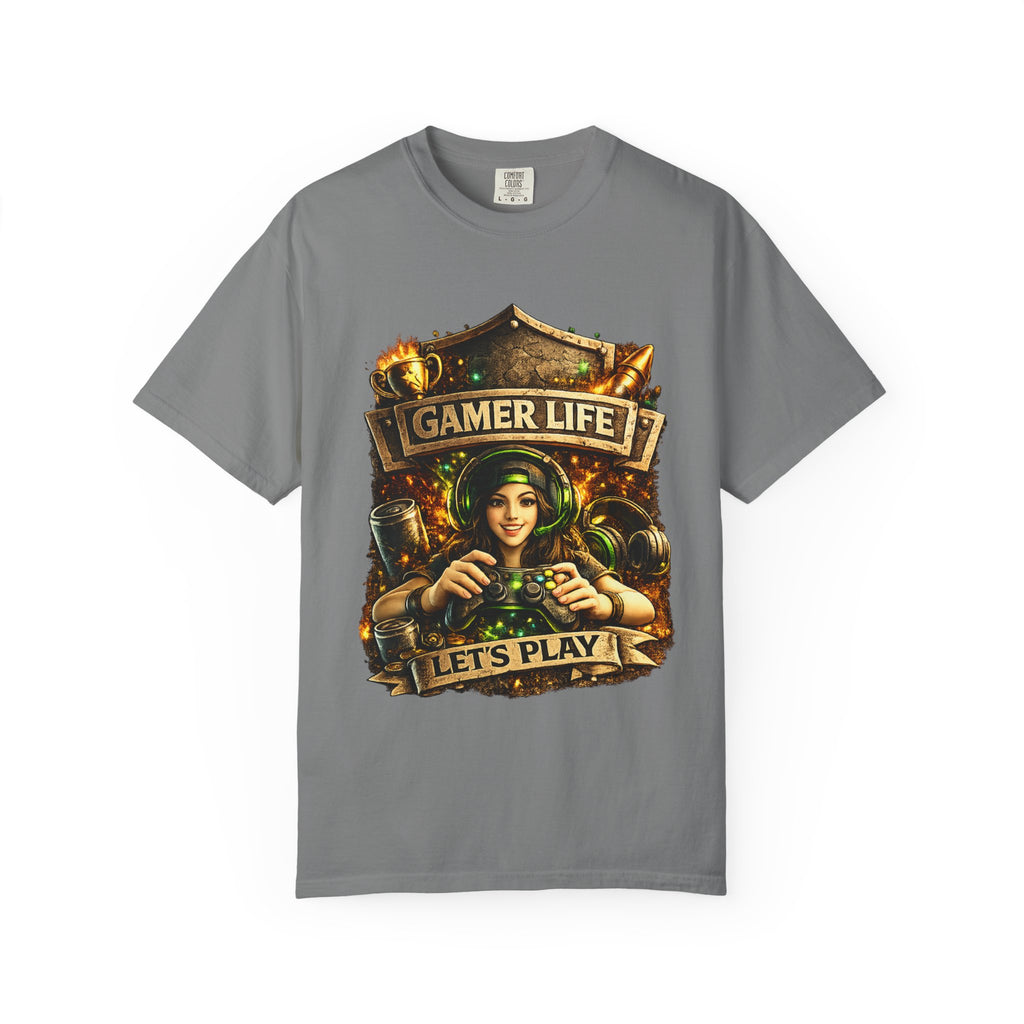 Gamer Life T-Shirt — "Let's Play" Retro Gaming Graphic Tee