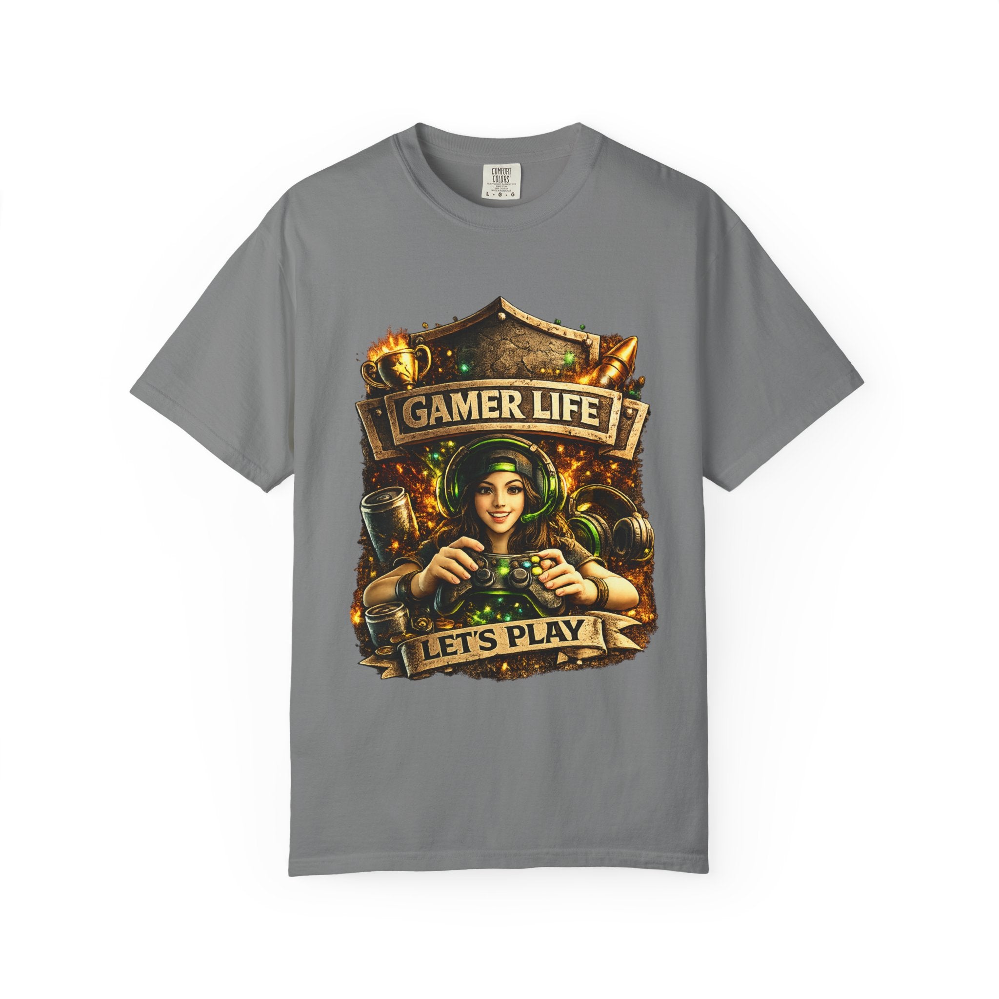 Gamer Life T-Shirt — "Let's Play" Retro Gaming Graphic Tee