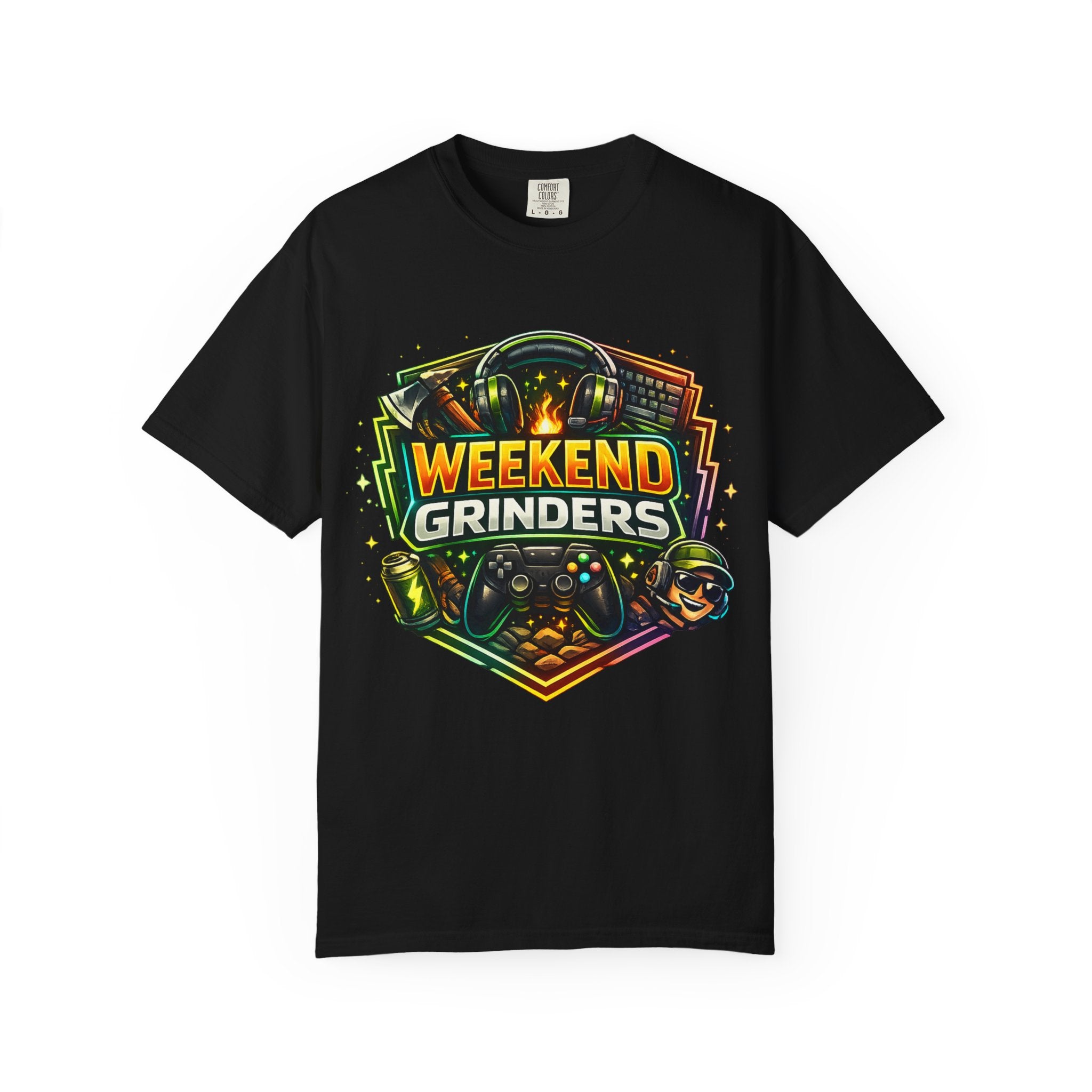 Weekend Grinders T-Shirt — Retro Gaming Controller Gamer Tee