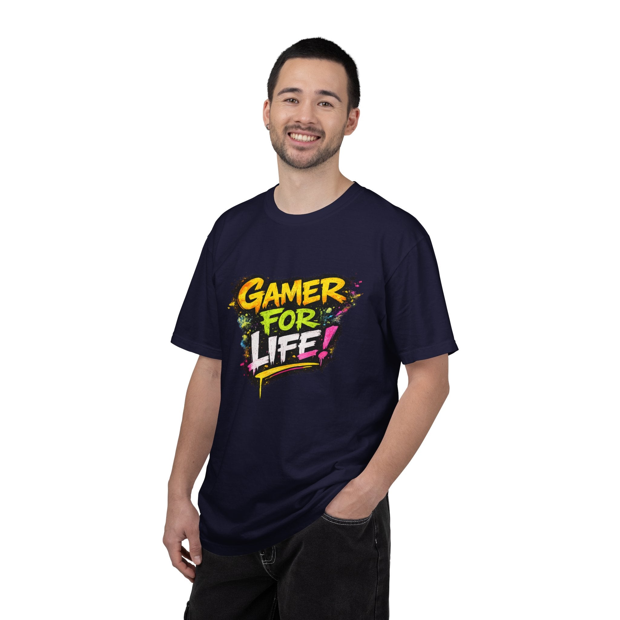 Gamer For Life T-Shirt — Bold Neon Gaming Tee
