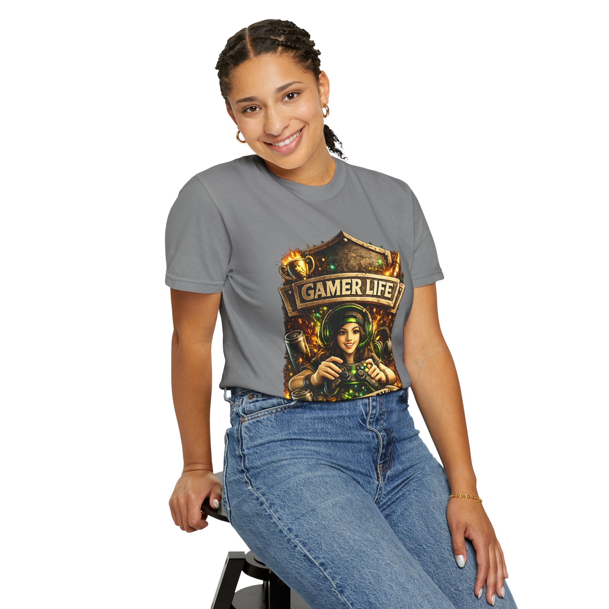 Gamer Life T-Shirt — "Let's Play" Retro Gaming Graphic Tee