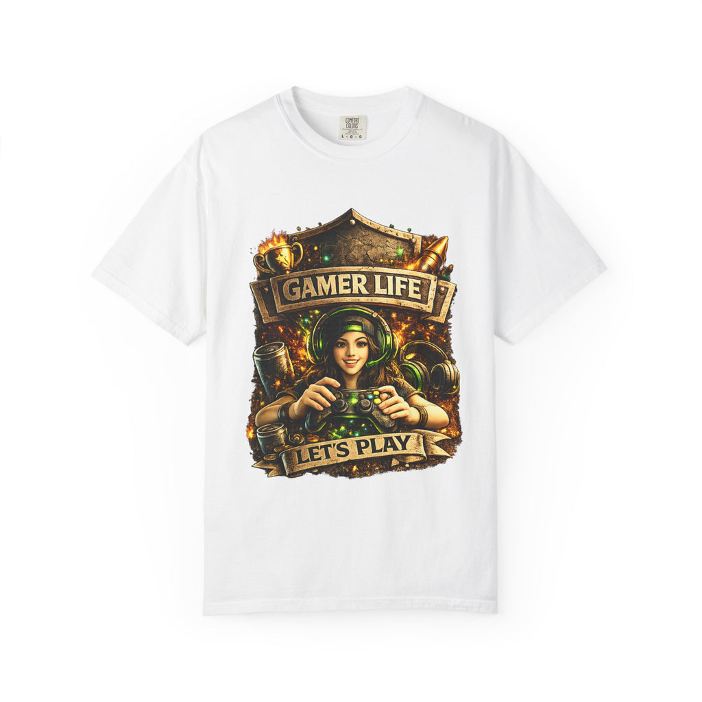 Gamer Life T-Shirt — "Let's Play" Retro Gaming Graphic Tee