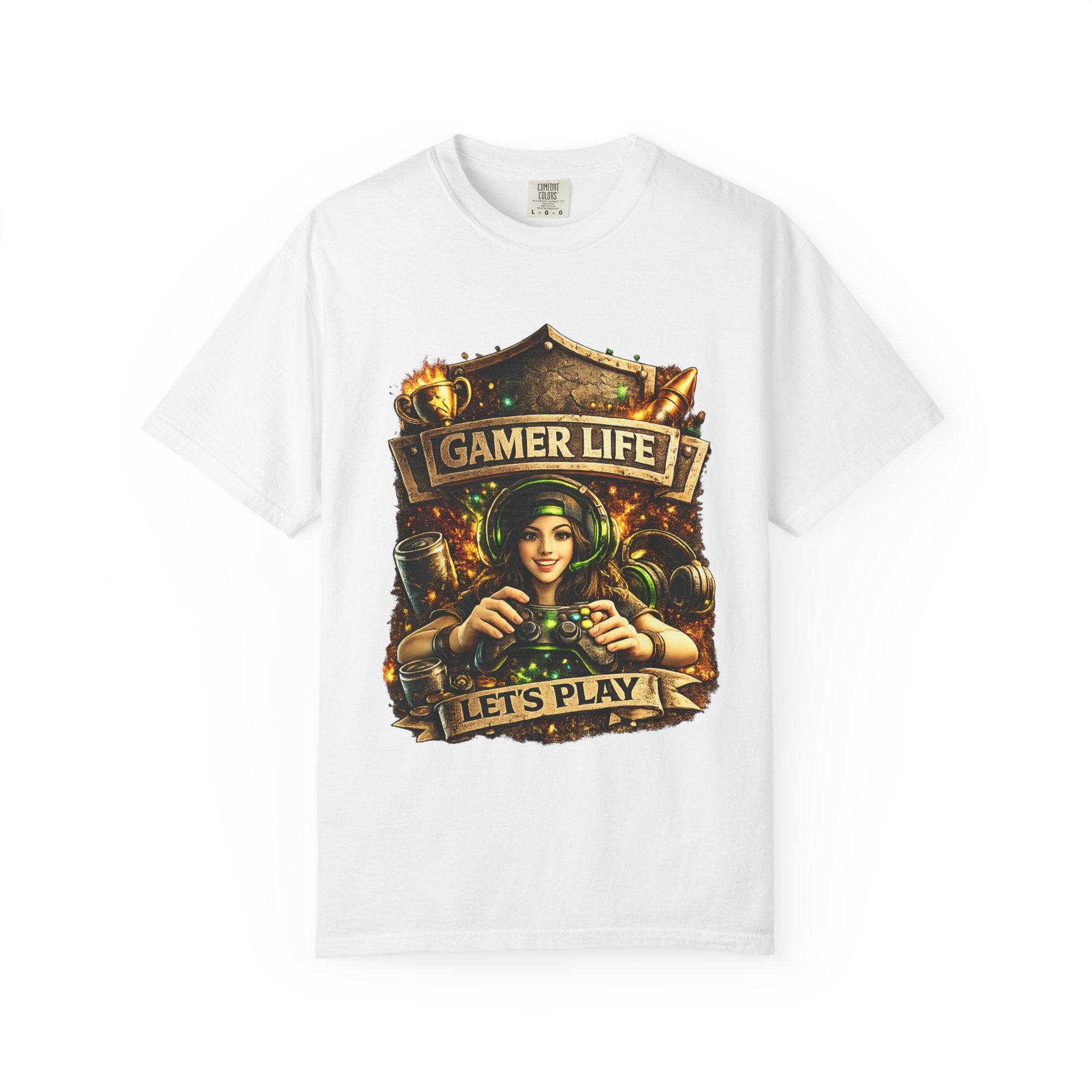 Gamer Life T-Shirt — "Let's Play" Retro Gaming Graphic Tee