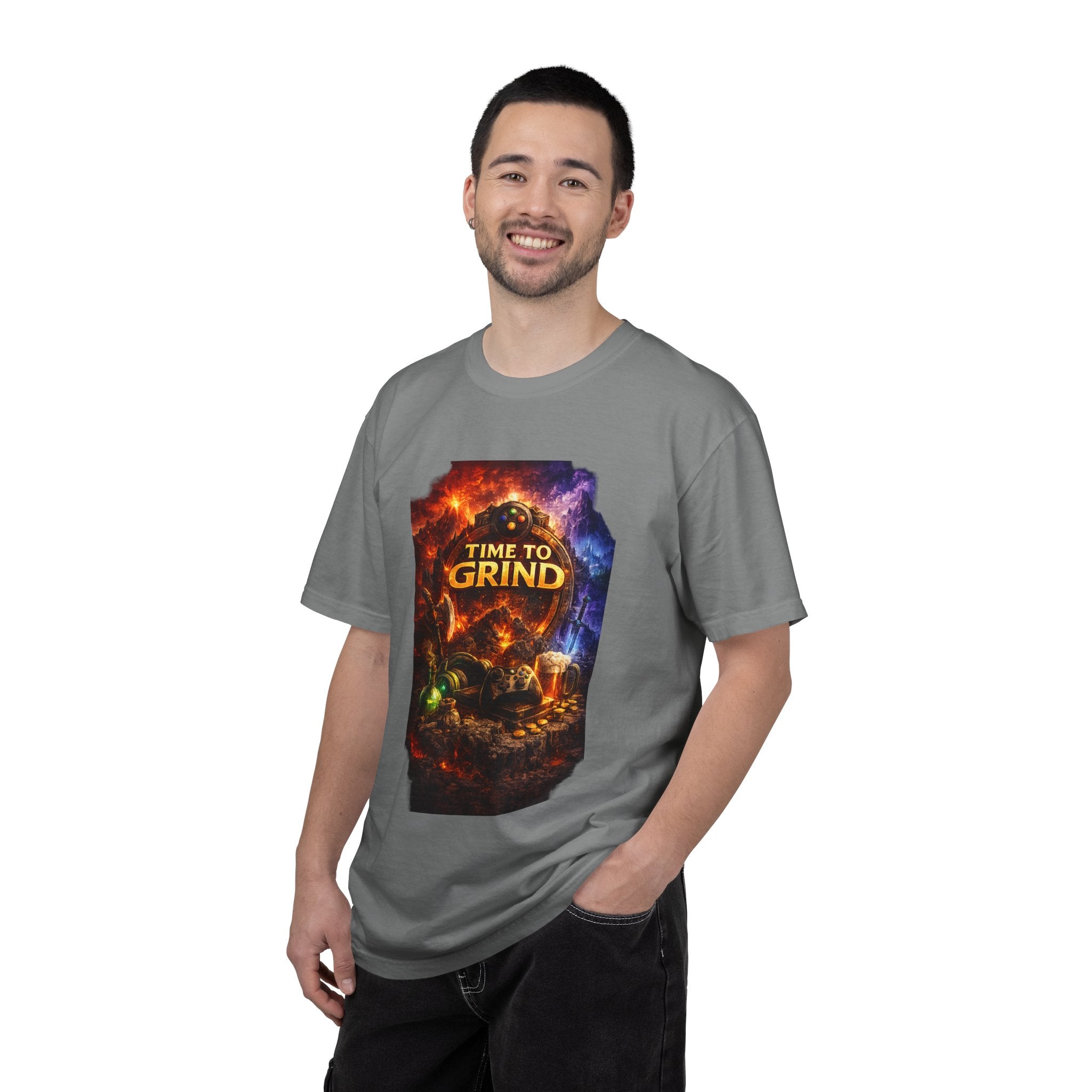 Time to Grind T-Shirt — Fantasy RPG Gaming Tee