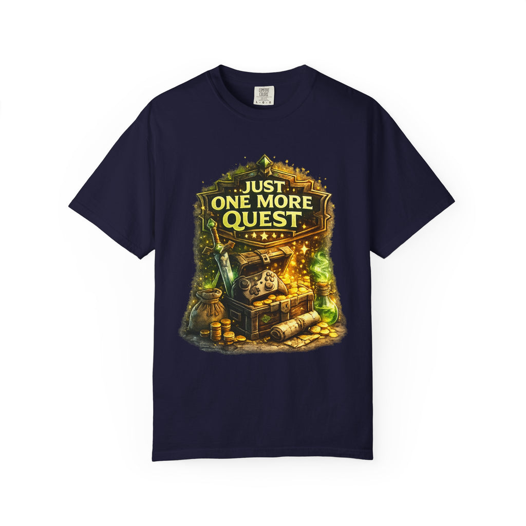 Just One More Quest T-Shirt — RPG Gamer Graphic Tee