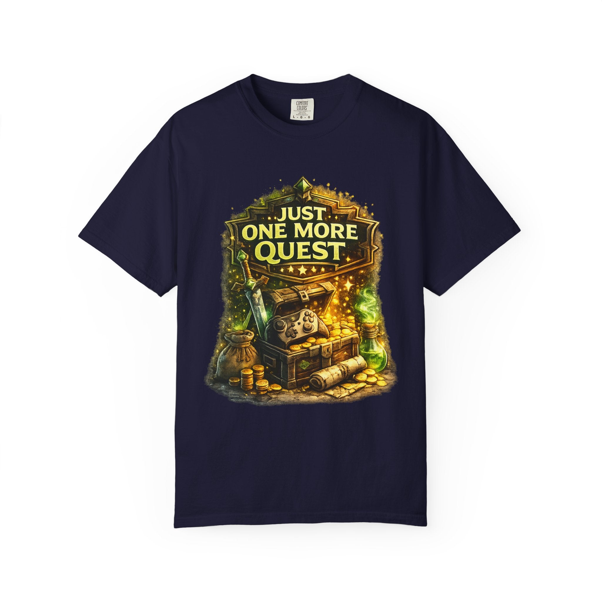 Just One More Quest T-Shirt — RPG Gamer Graphic Tee